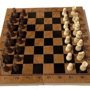 Jogo De Xadrez Tabuleiro Dobrável Em Madeira Profissional