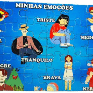 Quebra-cabeça Infantil 24 Peças Emoçõed Brinquedo Educativo