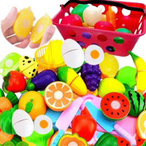 Comidinha Fruta Cortar Com Velkro Brinquedo Crec 19pç