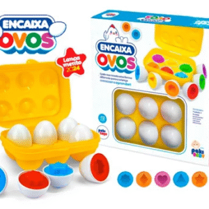 Jogo Encaixa Ovos Com Formas Para Bebes - Pakitoys Baby